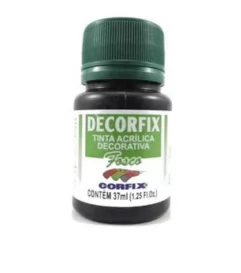 TINTA PRETA ACRILICA FOSCA 37ML - CORFIX