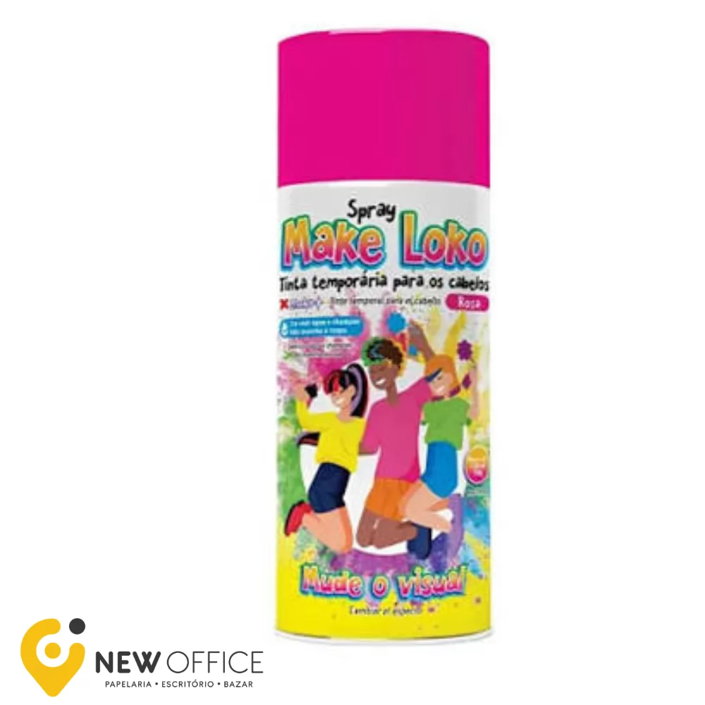 SPRAY LOKO-LATA 120ML-ROSA - MAKE+