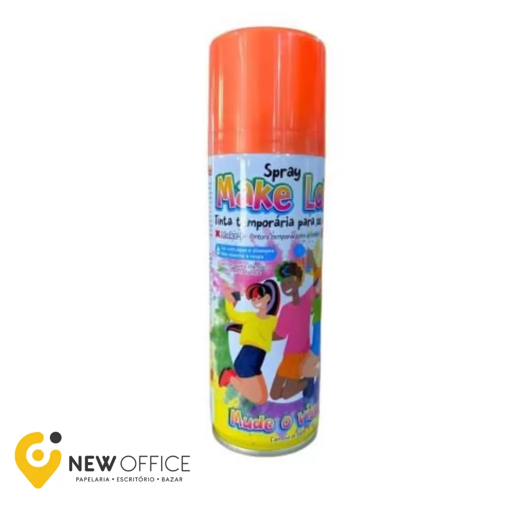 SPRAY LOKO-LATA 120ML-LARANJA - MAKE+