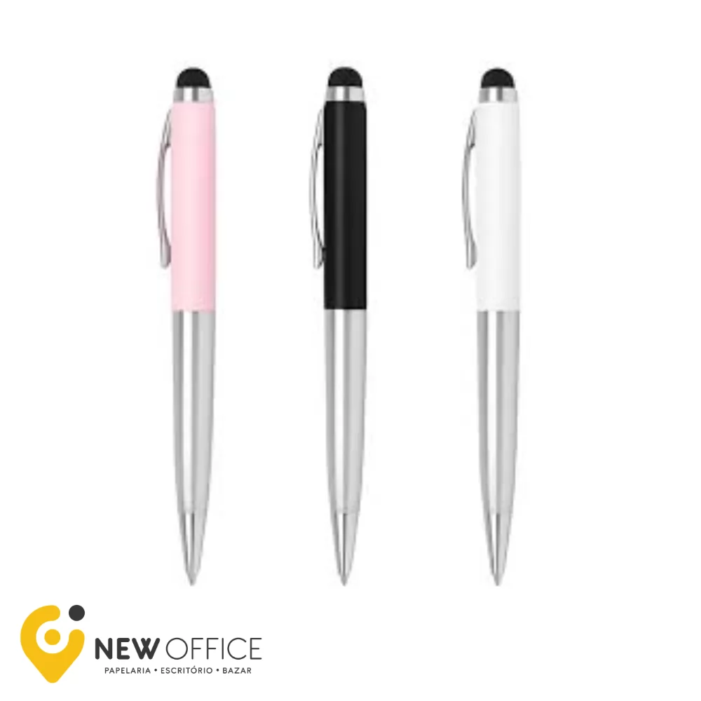 CANETA METÁLICA ESFEROGRÁFICA 1.0MM TOUCH GLAM - BRW