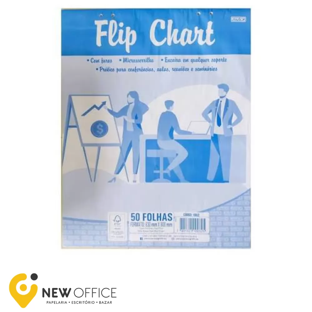 FLIP CHART BLOCO C/50 FOLHAS - ANIMATIVA