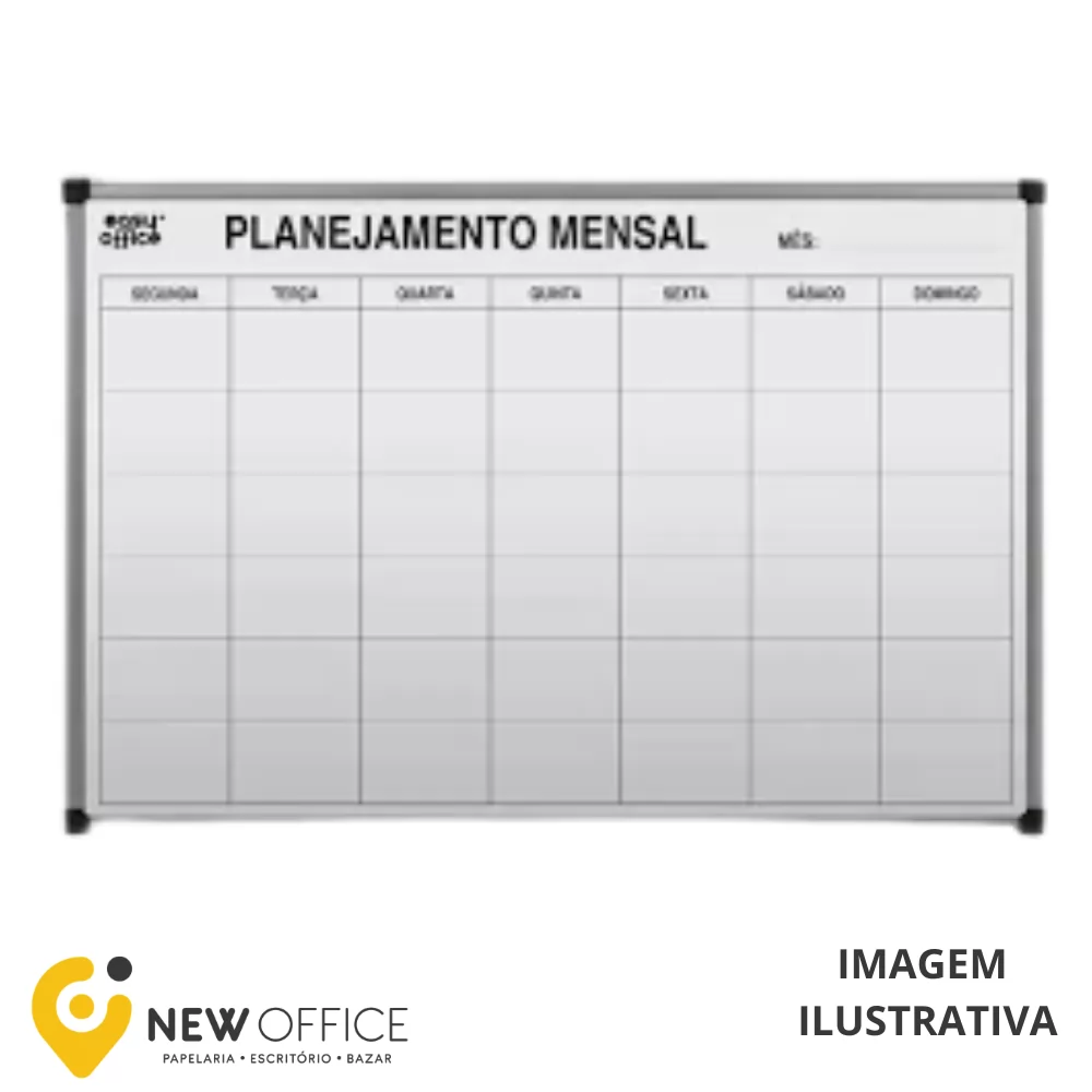 QUADRO PLANEJ. MENSAL 90X60- SOUZA