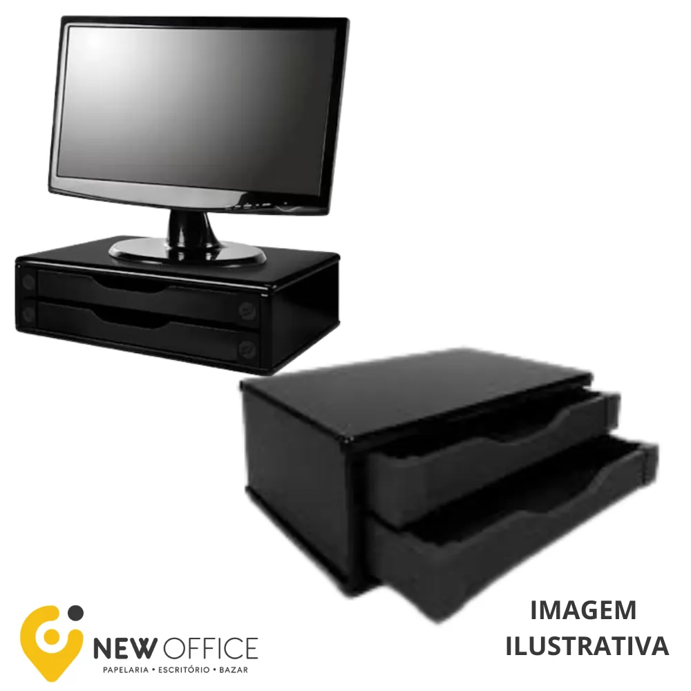 SUPORTE MONITOR 2 GAVETAS - SOUZA