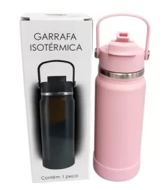 GARRAFA ISOTERMICA 600ML COM ALÇA - GOLDEN RIO