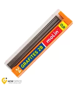 GRAFITE 0.9MM HB TUBOS C/24UNID - MOLIN
