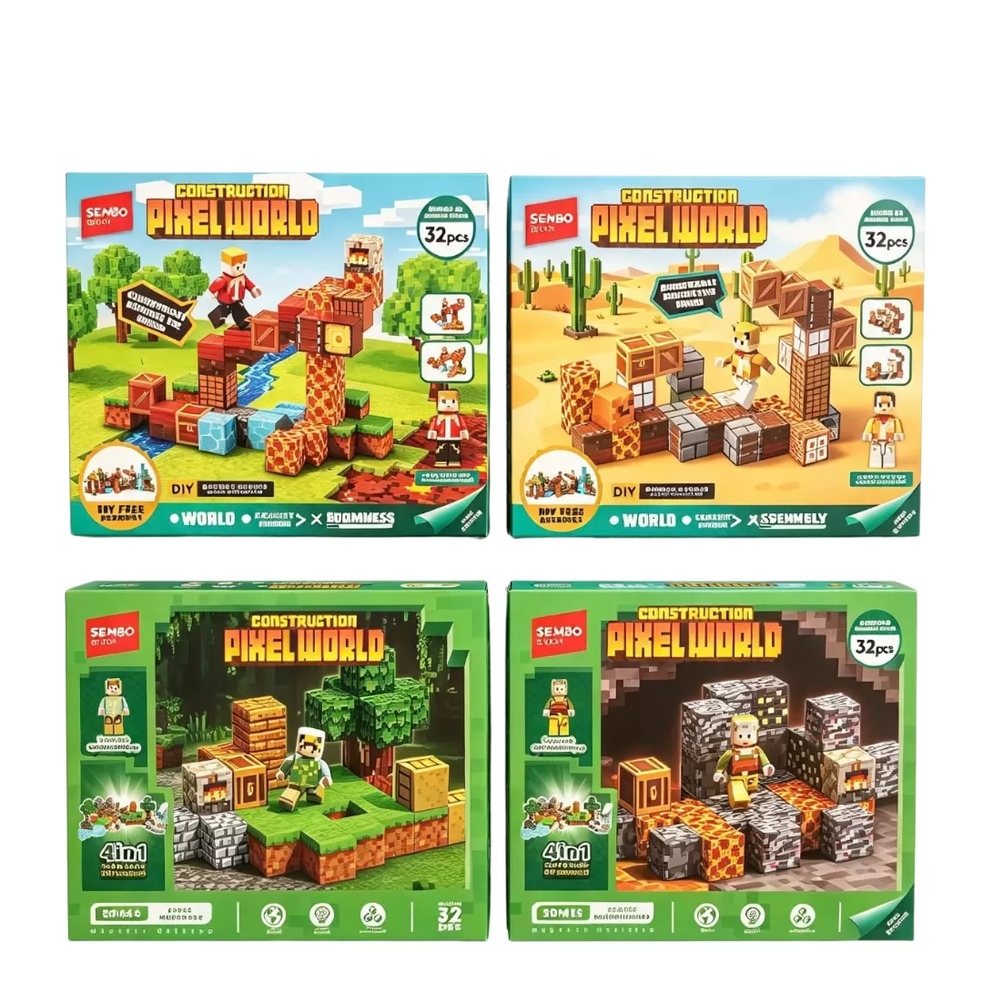 BLOCO MAGNETICO NEVE/DESERTO 32 PEÇAS -AP TOYS