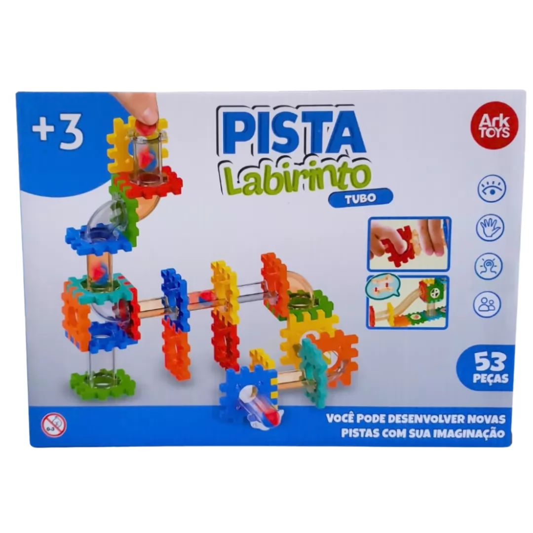 PISTA LABIRINTO TUBO 53 PEÇAS - ARK TOYS