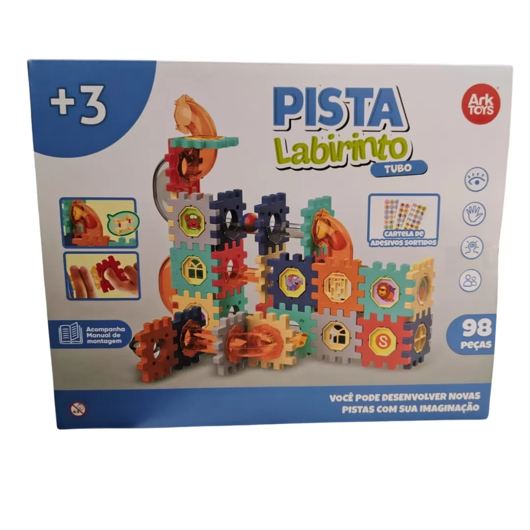 PISTA LABIRINTO TUBO 98 PEÇAS - ARK JOY