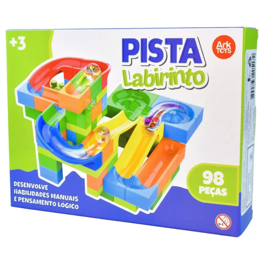PISTA LABIRINTO M 98 PEÇAS- ARK TOYS