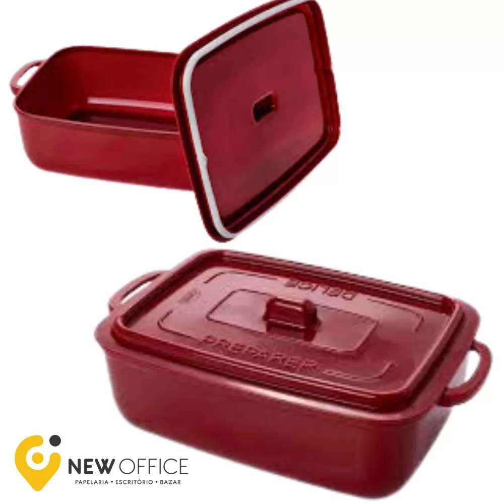 POTE SUPREME RETANGULAR VERMELHO 1,12 ML - PLASÚTIL