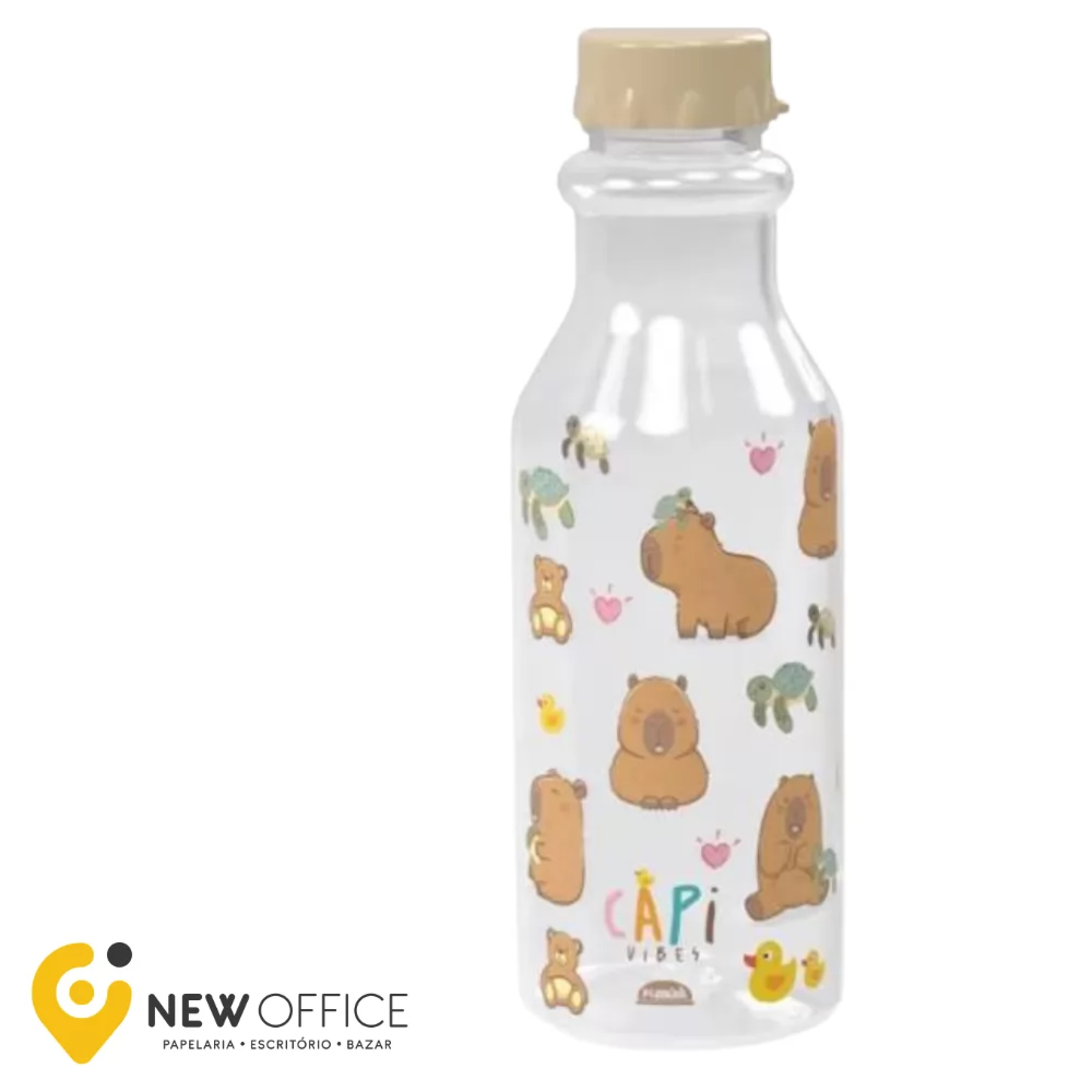 GARRAFA RETRO DEC FUN CAPIVARA 500ML - PLASÚTIL