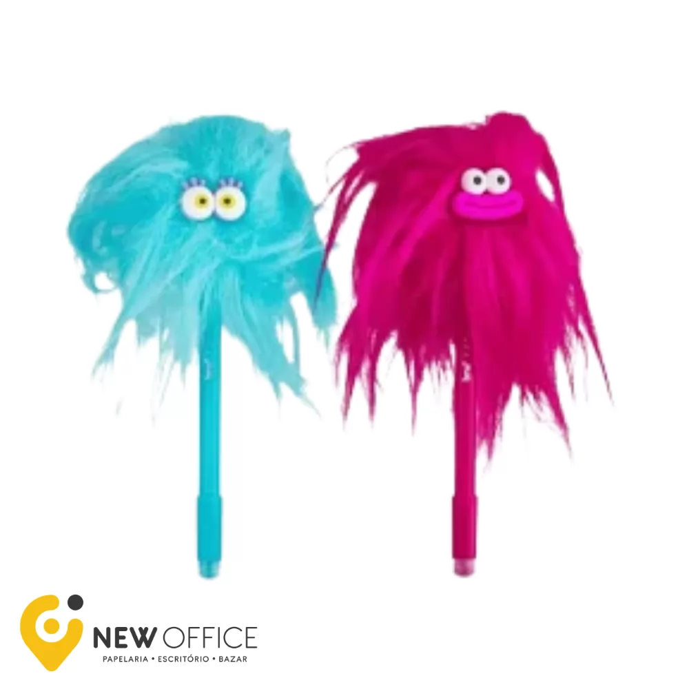 CANETA GEL APAGAVEL 0.7MM CRAZY FLUFFLES -BRW