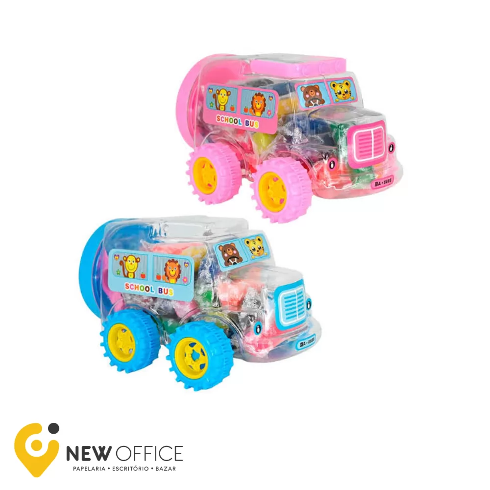 CARRO MANIA C/ 18 MASSINHAS DE MODELAR - DM TOYS