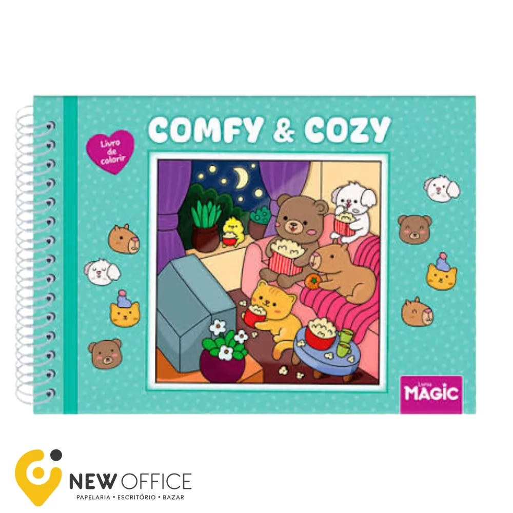 LIVRO DE COLORIR C/ ESPIRAL CAMFY & COZY - MAGIC