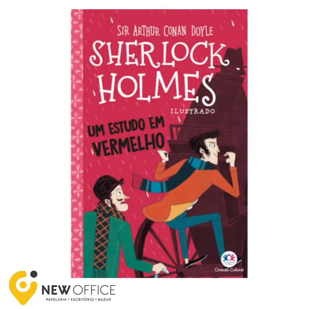 LIVRO SHERLOCK HOLMES ILUSTRADO - UM ESTUDO EM VERMELHO