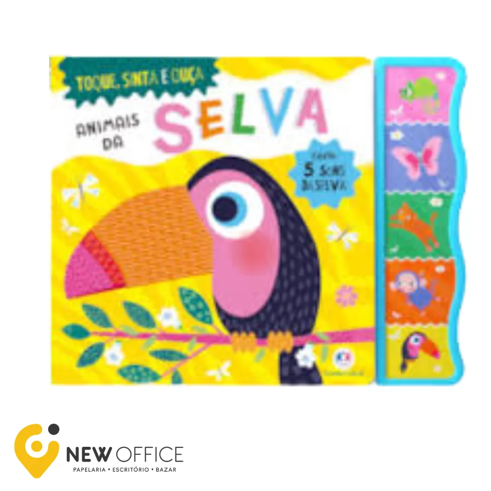 LIVRO - ANIMAIS DA SELVA C/TEXTURA E SONS - CIRANDA CULTURAL