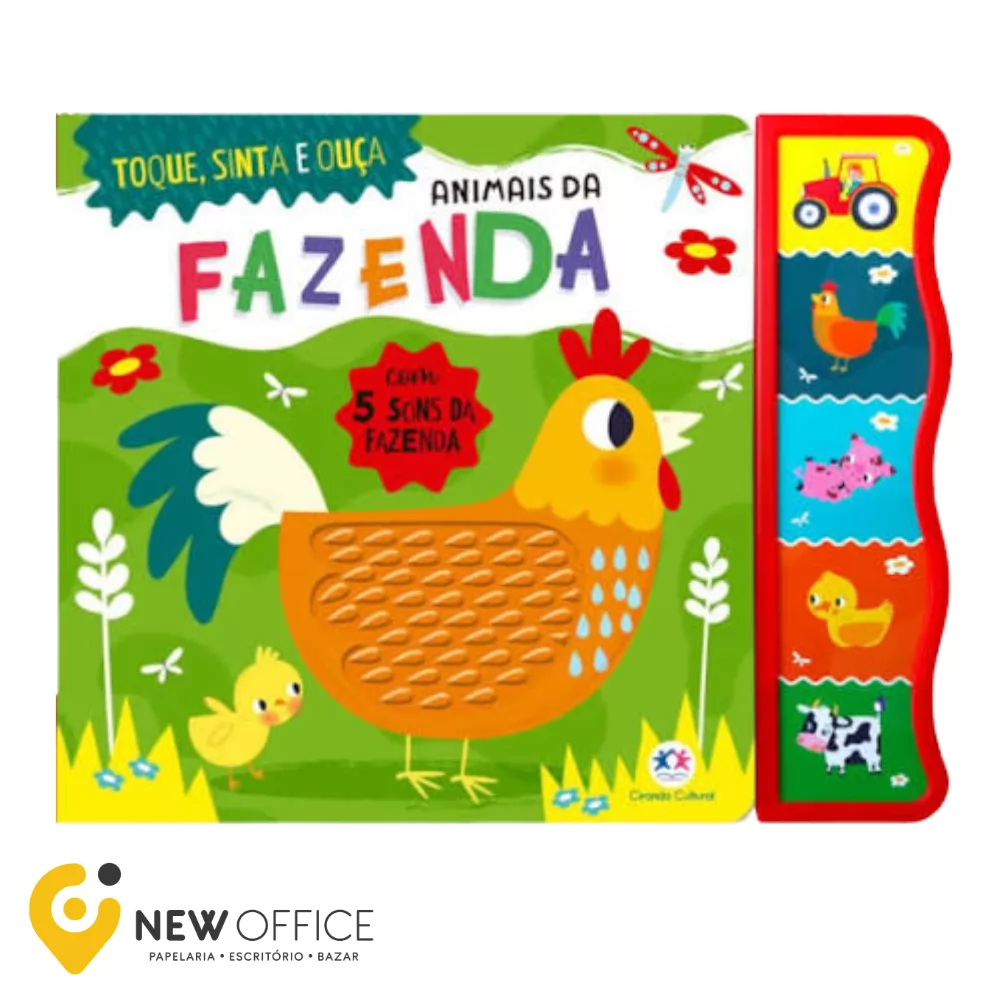 LIVRO ANIMAIS DA FAZENDA C/TEXTURA E SONS - CIRANDA CULTURAL