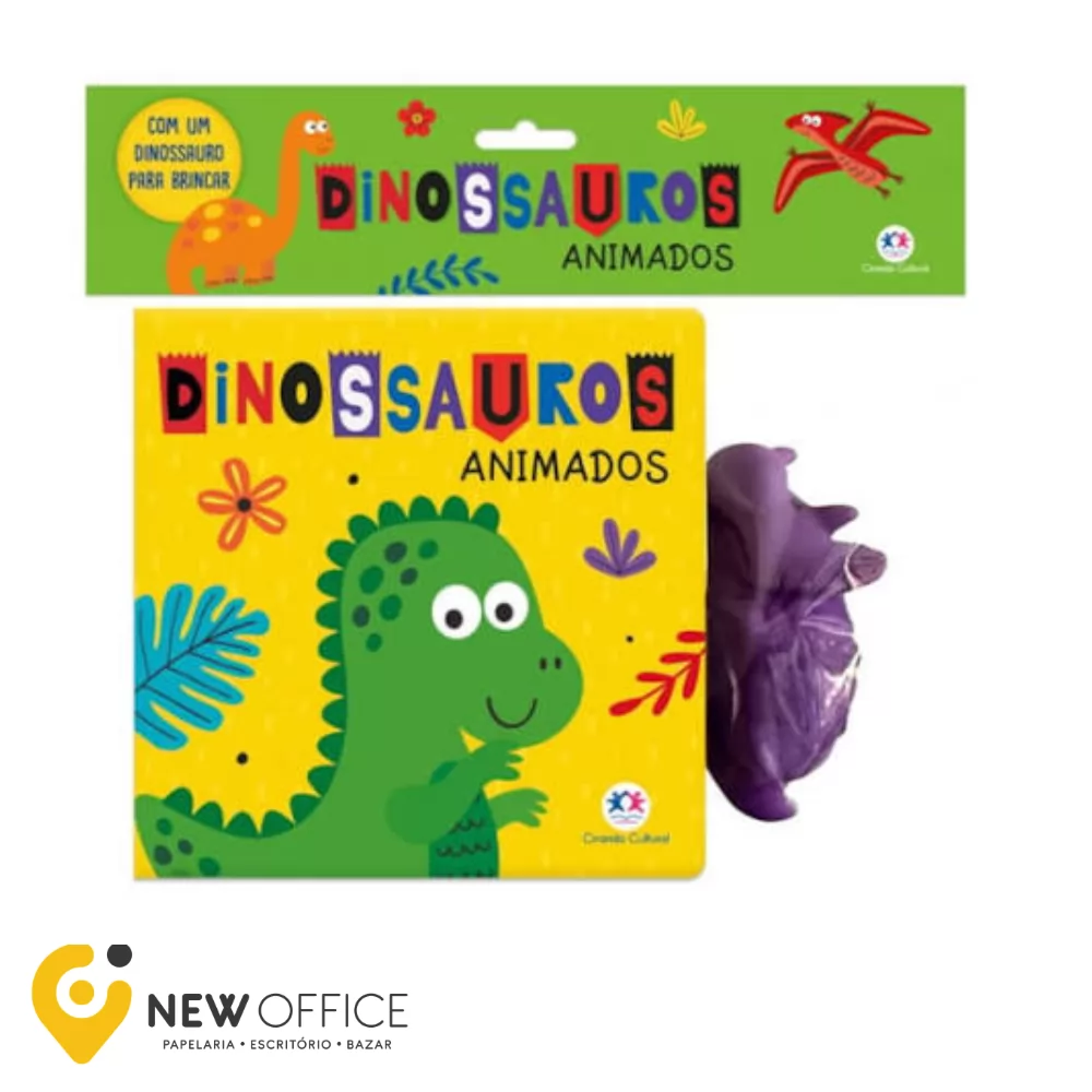 LIVRO DE BANHO -DINOSSAUROS C/ BRINQUEDO - CIRANDA CULTURAL