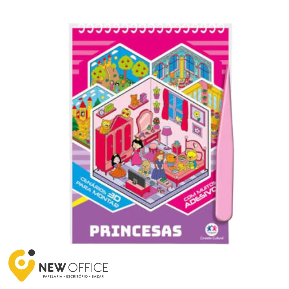 LIVRO CENÁRIOS 3D - PRINCESAS - CIRANDA CULTURAL