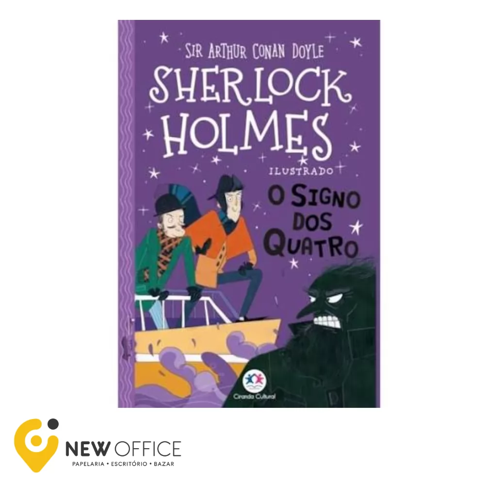 LIVRO - SHERLOCK HOLMES ILUSTRADO - O SIGNO DOS QUATRO - CIRANDA CULTURAL