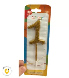 VELA UNIQUE GLITTER DOURADA 1 - CURIFEST