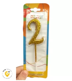 VELA UNIQUE GLITTER DOURADA 2 - CURIFEST