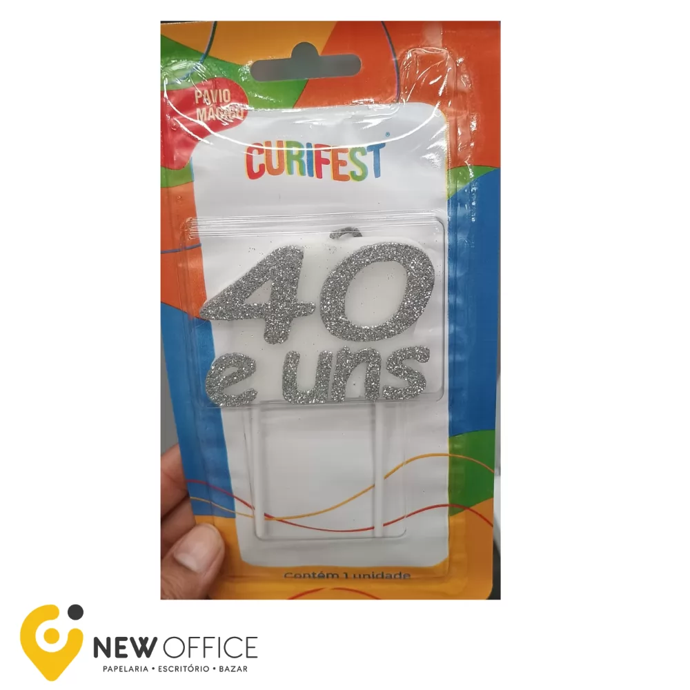 VELA E UNS FUNDO BRANCO COM PRATA 40 - CURIFEST