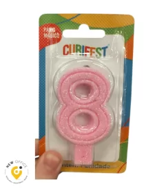 VELA POP ROSA CANDY 8 - CURIFEST