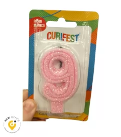 VELA POP ROSA CANDY 9 - CURIFEST