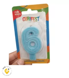 VELA POP AZUL CANDY 6 - CURIFEST
