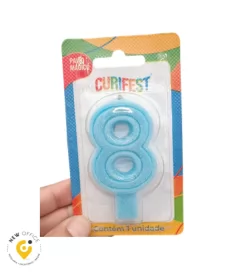 VELA POP AZUL CANDY 8 - CURIFEST
