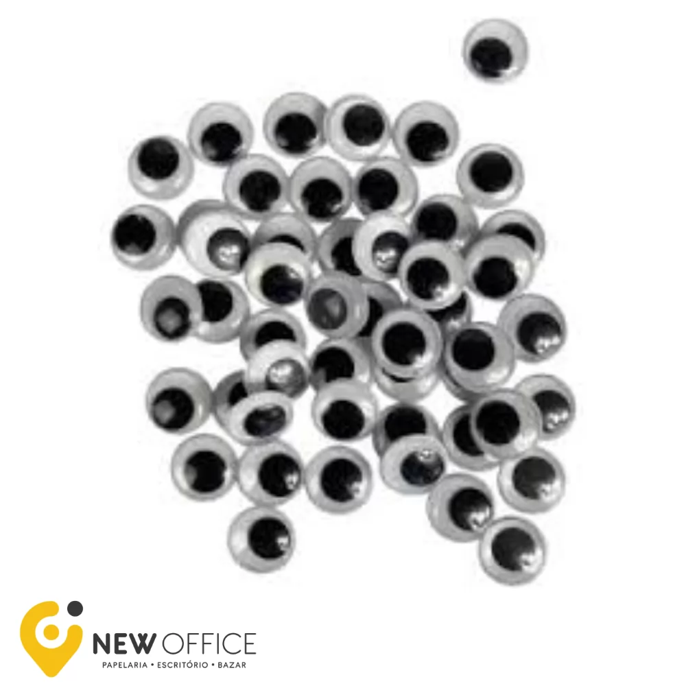 ARTESANATO OLHO MOVEL 15MM PRETO - NYBC