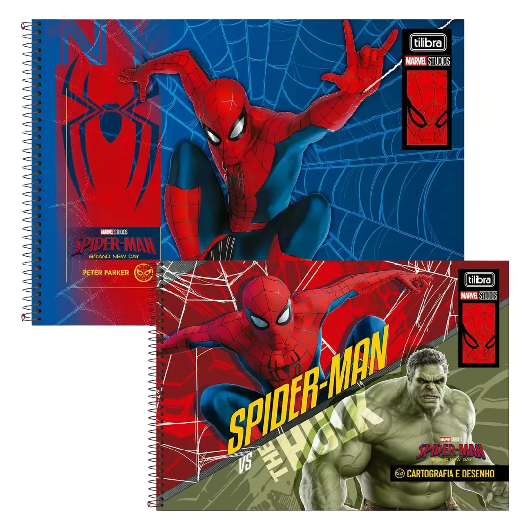 CADERNO DE DESENHO SPIDER NEW DAY 80F - TILIBRA